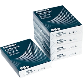 Schäfer Shop Papier à copier Genius Professional, DIN A4, 80 g/m², extra-blanc, 1 boîte = 5 x 500 feuilles