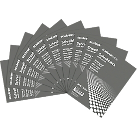 Schäfer Shop  Pure briefblok , A5,  geruit,10 stuks, wit