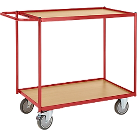 Schäfer Shop Pure Carrito de transporte con mesa con 2 niveles, 790 x 490 mm