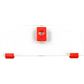 Schäfer Shop Pure Cover bas pour la série Eurobox Economy 400 x 300 avec façade ouverte, en plastique, rouge