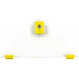 Schäfer Shop Pure Cover haut pour la série Eurobox Economy 400 x 300 avec façade ouverte, en plastique, jaune