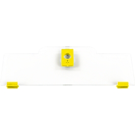 Schäfer Shop Pure Cover hoch für Eurobox Serie Economy 600 x 400 mit offener Front, Kunststoff, gelb