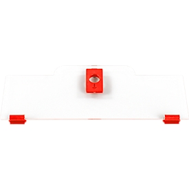 Schäfer Shop Pure Cover hoch für Eurobox Serie Economy 600 x 400 mit offener Front, Kunststoff, rot