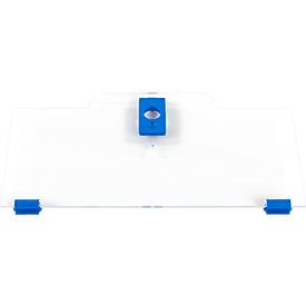 Schäfer Shop Pure Cover laag voor Eurobox-serie Economy 600 x 400 met open voorkant, kunststof, blauw