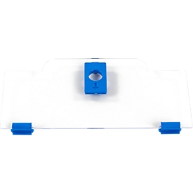 Schäfer Shop Pure Cover niedrig für Eurobox Serie Economy 400 x 300 mit offener Front, Kunststoff, blau