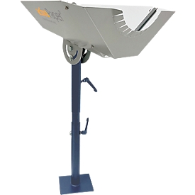 Schäfer Shop Pure Distributeur de rembourrage en papier PA1500, pince de table incluse, manuel, pour rouleaux sans mandrin, 380×490×280 mm, 20 kg, gris Questions Explication