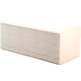 Schäfer Shop Pure folded towels, 2-ply, white, 3200 sheets