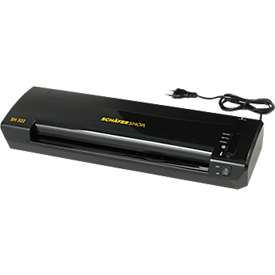 Schäfer Shop Pure Laminiergerät-Set SH 322, mit Schneidelineal und Eckenabrunder, schwarz