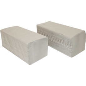 Schäfer Shop Pure papieren handdoeken zig-zag gevouwen, 1-laags, L 250 x B 230 mm, scheurvast, 5000 vel, natuur