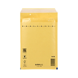 Schäfer Shop Pure Sac à bulles d’air, doré, 100 p., 180 x 265 mm (A5), 200 x 275 mm