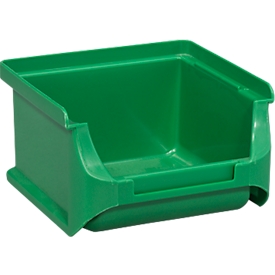 Schäfer Shop Pure Sichtlagerkasten Serie Base 1, PP, B 102 x T 100 x H 60 mm, 0.4 l, grün, 30 Stück