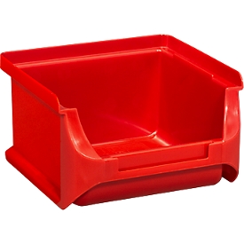 Schäfer Shop Pure Sichtlagerkasten Serie Base 1, PP, B 102 x T 100 x H 60 mm, 0.4 l, rot, 30 Stück