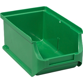 Schäfer Shop Pure Sichtlagerkasten Serie Base 2, PP, B 102 x T 160 x H 75 mm, 0.8 l, grün, 10 Stück
