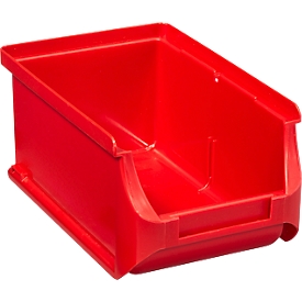 Schäfer Shop Pure Sichtlagerkasten Serie Base 2, PP, B 102 x T 160 x H 75 mm, 0.8 l, rot, 10 Stück