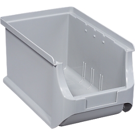 Schäfer Shop Pure Sichtlagerkasten Serie Base 3, PP, B 150 x T 235 x H 125 mm, 2.9 l, grau, 10 Stück