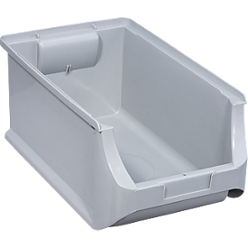 Schäfer Shop Pure Sichtlagerkasten Serie Base 4, PP, B 205 x T 335 x H 150 mm, 7.6 l, grau, 12 Stück