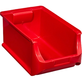 Schäfer Shop Pure Sichtlagerkasten Serie Base 4, PP, B 205 x T 335 x H 150 mm, 7.6 l, rot, 12 Stück
