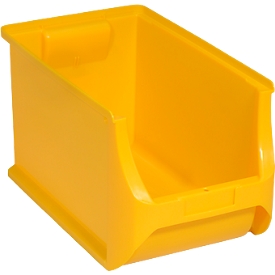 Schäfer Shop Pure Sichtlagerkasten Serie Base 4H, PP, B 205 x T 335 x H 200 mm, 9.8 l, gelb, 8 Stück