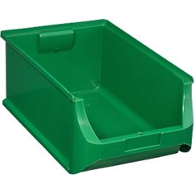 Schäfer Shop Pure Sichtlagerkasten Serie Base 5, PP, B 310 x T 500 x H 200 mm, 23 l, grün, 6 Stück