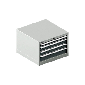 Schäfer Shop Pure SSI SCHÄFER ladekast 27-27, 4 schuifladen, tot 75 kg, B 564 x D 572 x H 400 mm, antracietgrijs/lichtgrijs