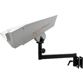 Schäfer Shop Pure swivel arm, ergonomic paper removal, radius 400 mm, compatible PA1500, black-grey