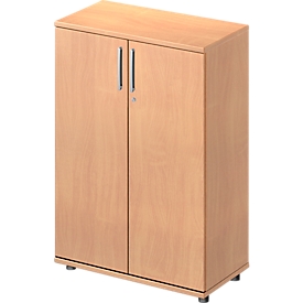 Schäfer Shop  Pure Vleugeldeurkast Proplana, 3 ordnerhoogten, breedte 800 mm, afsluitbaar, beukenpatroon 