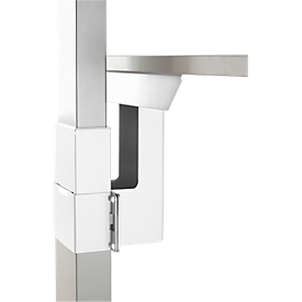 Schäfer Shop Select Adaptateur de liaison, pour bureaux réglables en hauteur électriquement en 1 ou 2 positions et manuellement en 1 position PLANOVA ERGOSTYLE, blanc
