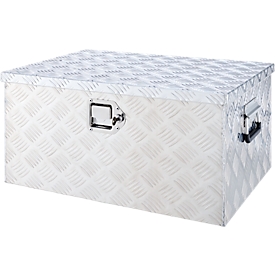 Schäfer Shop Select Alubox, 69 l, aus Riffelblech, L 645 x B 455 x H 305 mm, abschließbar