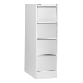 Schäfer Shop Select Armoire à dossiers suspendus H24ES , 1 rangée, 4 tiroirs, 425 x 600 x 1350 mm, gris clair