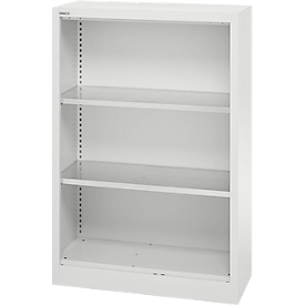 Schäfer Shop Select Armoire à étagères MS, 3 HC, L 800 x P 400 x H 1215 mm, tôle d'acier, gris clair