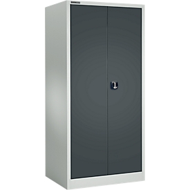 Schäfer Shop Select Armoire à matériel MSI 2609, charge max. 50 kg par étagère, H 1935 mm, gris clair/gris anthracite 