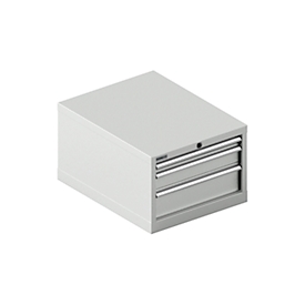 Schäfer Shop Select Armoire à tiroirs 27-36 SSI SCHÄFER, 3 tiroirs, jusqu'à 75 kg, l. 564 x P 725 x H 400 mm, gris clair/gris clair