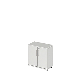 Schäfer Shop Select Armoire Start Off, 2 HC, verrouillable, l. 800 x P 420 x H 744 mm, bois, gris clair/gris clair 