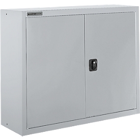 Schäfer Shop Select Aufsatzschrank MS 8408i, B 800 x T 400 x H 800 mm, 1 Boden, Stahl, weißaluminium RAL 9006/weißaluminium RAL 9006