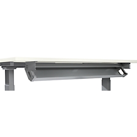Schäfer Shop Select Bac à câbles en acier, 1200 mm, anthracite, pour tables à partir de 1600 mm de largeur