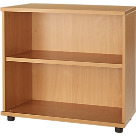Schäfer Shop  Select Boekenkast van hout, 2 legborden, B 800 x D 421 x H 750 mm, beuken