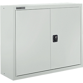 Schäfer Shop Select Bovenkast MS 8408i, B 800 x D 400 x H 800 mm, 1 legbord, staal, lichtgrijs RAL 7035/lichtgrijs RAL 7035
