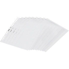 Schäfer Shop Select brochurehoes standaard, DIN A4, open top, 0,06 mm, 100 stuks, transparant, glad