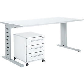 Schäfer Shop Select Büromöbelset 2-tlg. Moxxo IQ Schreibtisch B 1600 x T 800 mm, C-Fuss 