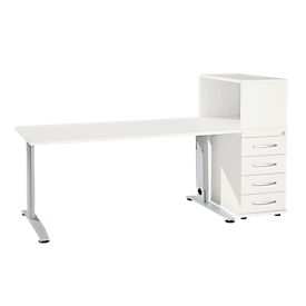 Schäfer Shop Select Büromöbelset LOGIN 2-teilig, Schreibtisch B 1600 mm