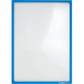 Schäfer Shop Select Cadre magnétique, pour documents A4, film PET résistant aux UV, bleu, 4 pièces