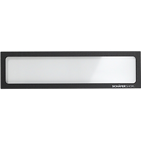 Schäfer Shop Select Cadre magnétique, pour titres au format A5 paysage/pour titres au format A4 portrait, film PET résistant aux UV, noir, 4 pièces