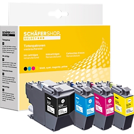 Schäfer Shop Select Cartouches d'encre, remplace Brother LC-3219 XL, Mixpack, noir, cyan, jaune, magenta