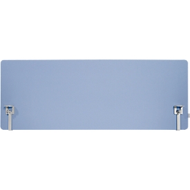 Schäfer Shop Select Cloison de table, épaisseur du matériau 30 mm, L 800 x H 600 mm, 100 % polyester recyclé post-consommation, bleu gris