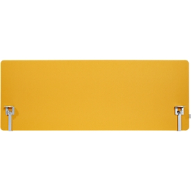 Schäfer Shop Select Cloison de table, épaisseur du matériau 30 mm, L 800 x H 600 mm, 100 % polyester recyclé post-consommation, jaune