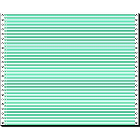 Schäfer Shop Select Computer continuous paper, 1-fold green lined, 2000 pieces