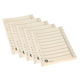Schäfer Shop Select dividers, DIN A4 format, line print, with reinforced perforated edge, 500 pieces