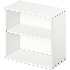 Schäfer Shop Select Étagère à poser LOGIN, 2 hauteurs de classeurs, L 800 x P 420 x H 726 mm, blanc