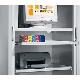 Schäfer Shop Select Étagère extractible, alu blanc, 1200 mm de large