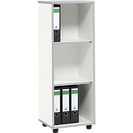 Schäfer Shop Select Étagère MOXXO IQ, bois, 3 compartiments, 3 HC, l. 401 x P 362 x H 1115 mm, blanc